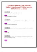 CLEET Certification &lpar;New 2024&sol; 2025 Update&rpar; Questions and Verified Answers&vert; 100&percnt; Correct