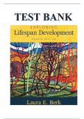 Test Bank for Exploring Lifespan Development 4th Edition by Laura E&period; Berk