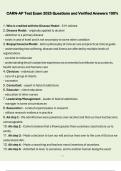 CARN-AP Test Exam 2025 Questions and Verified Answers 100&percnt;