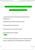 Pearson VUE Casualty Insurance Practice Exam Actual 2025 Questions and Answers &lpar;2025 &sol; 2026&rpar; &lpar;Verified Answers&rpar;