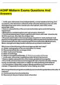 AGNP Midterm Exams Questions And Answers &period;