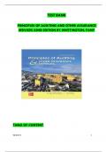  TEST BANK for Principles of Auditing and Other Assurance Services 22nd Edition by Ray &comma; Kurt All Chapters 1 t0 21