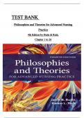 TEST BANK - Philosophies and Theories for Advanced Nursing Practice 4th Edition by Butts & Rich&comma; All 26 Chapters Covered&comma; Verified Latest Edition ISBN&colon;9781284228823
