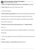 FCCS &lpar;Fundamentals of Critical Care Support&rpar; Exam &ndash; Questions And Answers