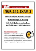 NUR 242 Exam 3 &lpar;2026 &sol; 2027&rpar; &vert; Med-Surg Nursing &vert; Galen College &lpar;A&plus; Guarantee&rpar; &vert; PDF