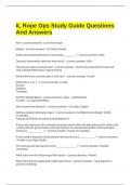 IL Rope Ops Study Guide Questions And Answers&period;