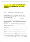Rope Operations Quiz EXAM COMPLETE QUESTIONS AND CORRECT DETAILED ANSWERS&period;