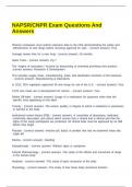 NAPSR&sol;CNPR Exam Questions And Answers
