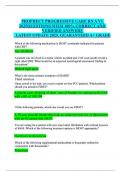 PROPHECY PROGRESSIVE CARE RN A V1 2025QUESTIONS WITH 100&percnt; CORRECT AND VERIFIED ANSWERS  LATEST UPDATE 2025&comma; GUARANTEED A&plus; GRADE