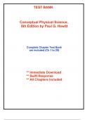 Test Bank for Conceptual Physical Science 6th Edition by Hewitt &lpar;All Chapters included&rpar;