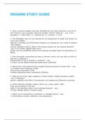 NSG6006 STUDY GUIDE