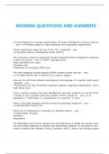 NSG6006 QUESTIONS AND ANSWERS