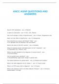 ANCC AGNP QUESTIONS AND ANSWERS