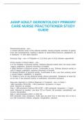 AANP ADULT GERONTOLOGY PRIMARY CARE NURSE PRACTIOTIONER STUDY GUIDE