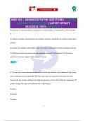 NUR 502 - ADVANCED PATHO QUESTIONS &vert; TESTED AND PROVEN ANSWERS &vert; LATEST UPDATE 2024&sol;2025 100&percnt; &lpar;GRADE A&plus;&rpar;
