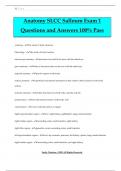 Anatomy SLCC Salloum Exam 1 Questions and Answers 100&percnt; Pass