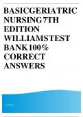Basic Geriatric Nursing 7th Edition Williams Test Bank &vert; Complete Guide