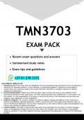 TMN3703 EXAM PACK 2026 - DISTINCTION GUARANTEED