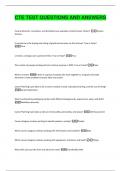 CTE TEST QUESTIONS AND ANSWERS 