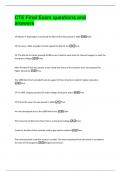 CTE Final Exam questions and  answers 