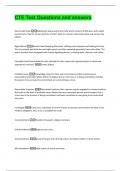 CTE Test Questions and answers