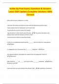Scribe Op Final Exam&vert; Questions & Answers Latest 2025 Update &lpar;Complete Solutions 100&percnt; Correct&rpar;