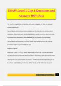 USAW Level 1 Chp 1 Questions and Answers 100&percnt; Pass