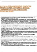  WGU D169&vert; PRE-ASSESSMENT&colon; ESSENTIAL PRACTICES FOR SUPPORTING DIVERSE LEARNERS>> DEATAILED SOLUTION   RATED A&plus;&vert; NEW&excl;&excl;&excl;