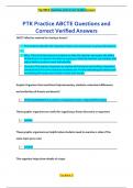 PTK Practice ABCTE Questions and  Correct Verified Answers