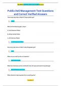 Publix Deli Management Test Questions  and Correct Verified Answers