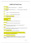 Child Life Final Exam