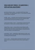 WGU D402 KEY TERMS &vert; 92 QUESTIONS &vert; WITH ACTUAL SOLUTIONS&excl;&excl;