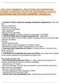 WGU D169&colon; ESSENTIAL PRACTICES FOR SUPPORTING DIVERSE LEARNERS- OBJECTIVE ASSESSMENT EXAM 70 QUESTIONS AND DETAILED ANSWERS &vert; GRADED A&plus; 