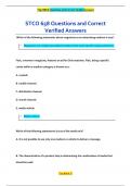 STCO 658 Questions and Correct  Verified Answer