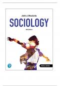 Test Bank for Sociology 18th Edition By John Macionis &vert; 9780137870479&vert; All Chapters&vert; LATEST