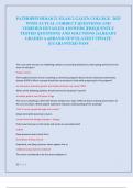 PATHOPHYSIOLOGY EXAM 2 GALEN COLLEGE 2025  WITH ACTUAL CORRECT QUESTIONS AND  VERIFIED DETAILED ANSWERS &vert;FREQUENTLY  TESTED QUESTIONS AND SOLUTIONS &vert;ALREADY  GRADED A&plus;&vert;BRAND NEW&excl;&excl;&vert;LATEST UPDATE  &vert;GUARANTEED PASS