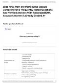 2025 Final MSN 570 Patho &vert;2025 Update Comprehensive Frequently Tested Questions And Verified Answers With Rationales&vert;100&percnt; Accurate Answers &vert; Already Graded A&plus;