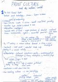 Print Culture And The Modern World &lpar;handwritten notes&rpar;