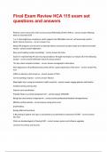 Final Exam Review HCA 115 exam set questions and answers&period;pdf