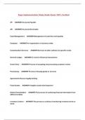 Sage Implementation Study Guide Exam 100&percnt; Verified