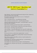 ABCTE MSE Exam 1 Questions And Answers &lpar;Guaranteed A&plus;&rpar;