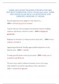 IAHSS ADVANCED TRAINING FOR HEALTHCARE SECURITY PERSONNEL FINAL EXAM 2025-2026&sol; IAHSS ADVANCED EXAM&sol;REAL 350 QUESTIONS AND VERIFIED ANSWERS&sol;A&plus; GRADE