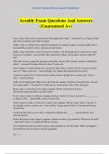 Aceable Exam Questions And Answers &lpar;Guaranteed A&plus;&rpar;