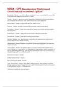NSCA - CPT Exam Questions With Reviewed Correct Detailed Answers New Update&excl;&excl;