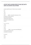 AFOQT MATH KNOWLEDGE EXAM 2025 WITH 100&percnt; ACCURATE SOLUTIONS