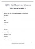 NSB236 EXAM Questions and Answers  100&percnt; Solved &vert; Graded A&plus;