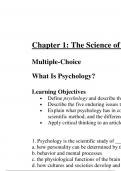 TEST BANK FOR CHAPTER 1&colon; THE SCIENCE OF PSYCHOLOGY