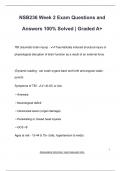 NSB 236 EXAM PACKAGE DEAL QUESTIONS AND VERIFIED DETAILED ANSWERS &vert; 100&percnt; GUARANTEED PASS &vert; ALREADY GRADED A&plus;