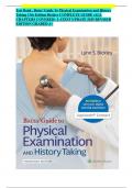 Test Bank , Bates’ Guide To Physical Examination and History  Taking 13th Edition Bickley COMPLETE GUIDE (ALL CHAPTERS COVERED) LATEST UPDATE 2025 REVISED EDITION GRADED A+