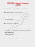 OCCTH 585 Midterm Questions And  Answers